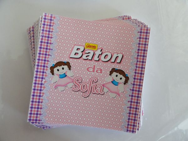 Rótulo Baton Boneca Sofia