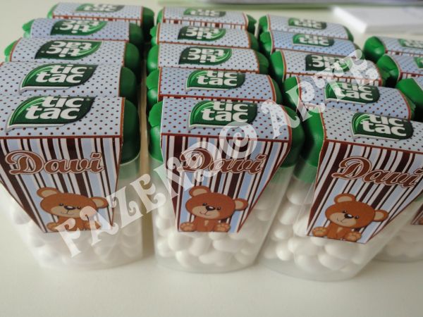 Rótulo Tic Tac Urso