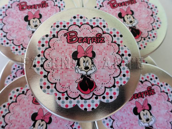 Latinha Minnie Rosa